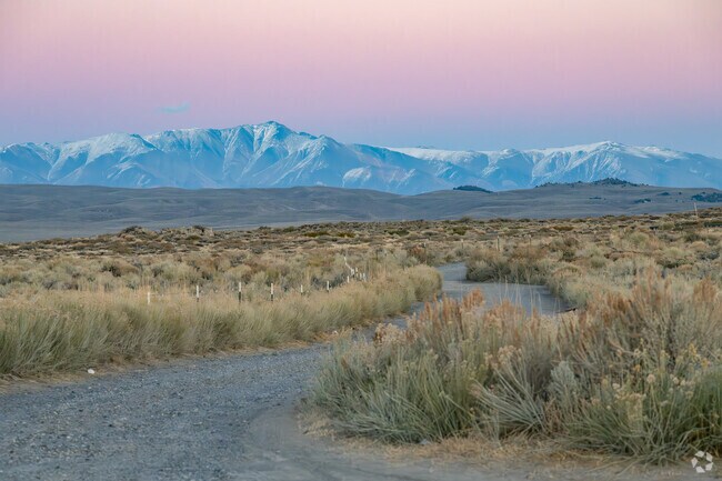 Mammoth Lakes tourists enjoy views of White Mountain at twilight.