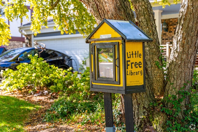 Little free libraries promote a sense of communal learning and sharing in Terramere.
