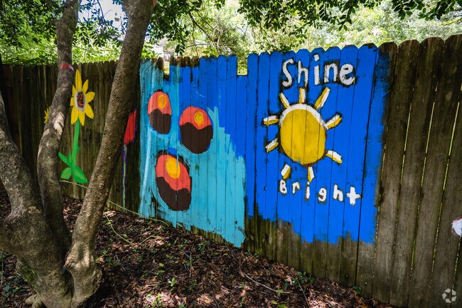 There are various murals at The Magnolia School.