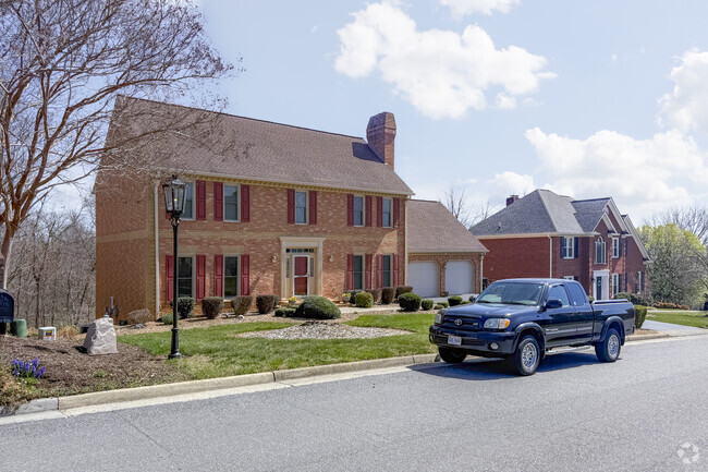 Hollins has many streets lined with colonial revivals and other stately homes.