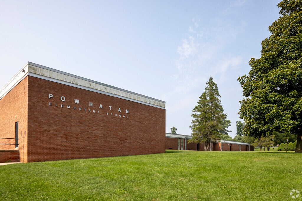 Powhatan Elementary School building in Lochearn.