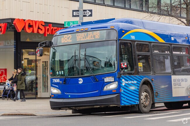 Madsion residents can take the bus or subway to get around Brooklyn and beyond.