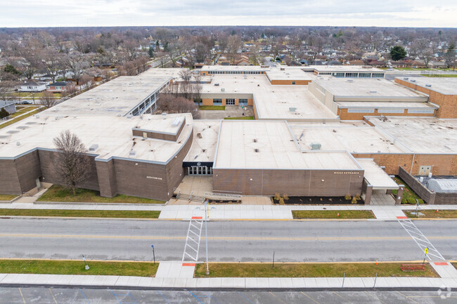 Griffith Middle School students can be dropped off at multiple entrances.
