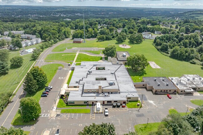 Cook Hill Elementary School is located at 57 Hall Road in Wallingford, CT.
