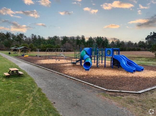 There is a well-maintained playground in Hollis.
