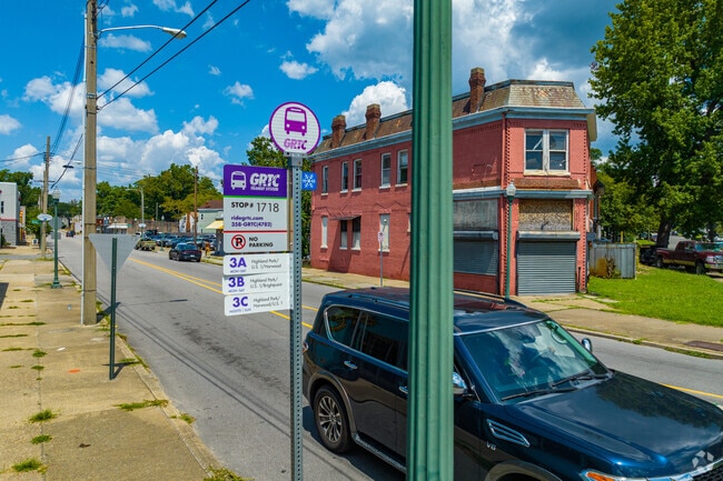 Transit and the GRTC bus system connect Highland Park to downtown Richmond and beyond.