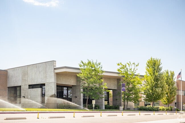 Front entrance at Rocky Mountain High School.
