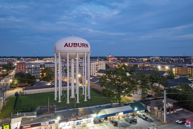 Downtown Auburn is located a few miles south of Asheton Lakes.
