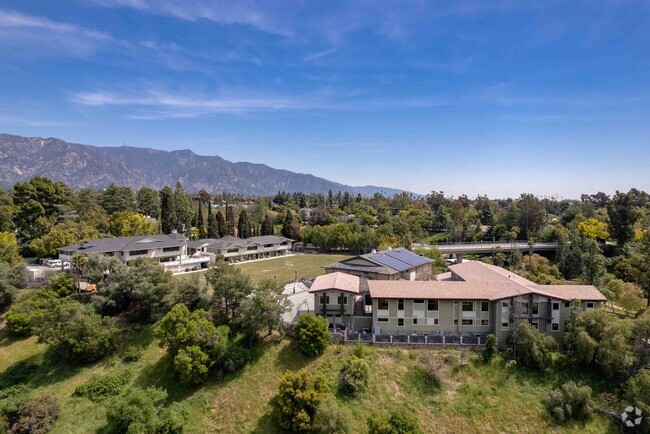 Elevated view of Chandler School in Prospect Park Pasadena