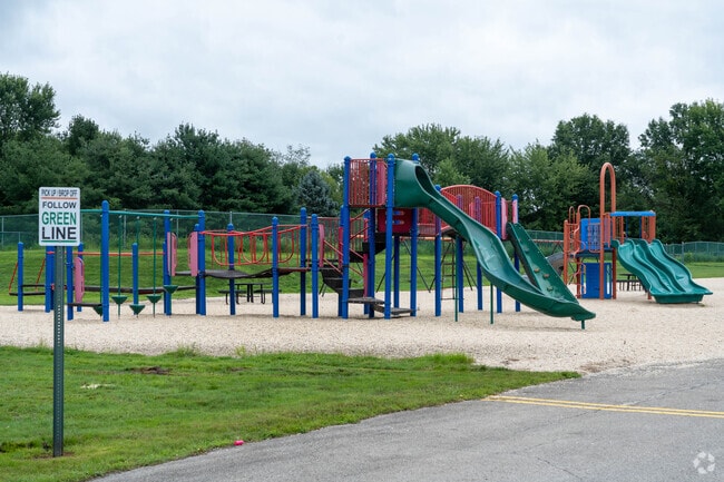 Students enjoy the playground at Howland Glen Elementary in Howland Center, Ohio.
