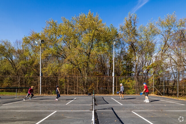 Tennis is a popular activity at Manny Welder Park.