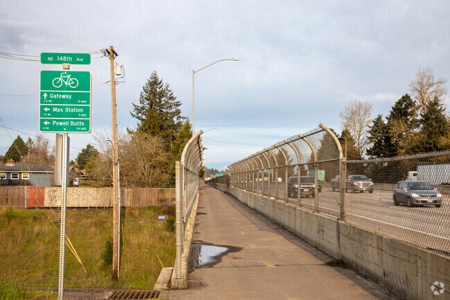 Bike Path Along I84 in the Wilkes Neighborhood