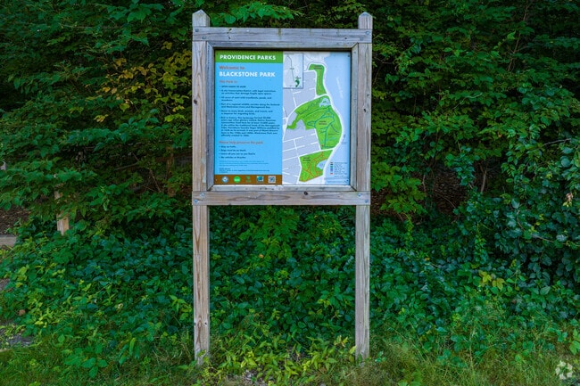 Blackstone Park offers walking trails for Wayland residents.