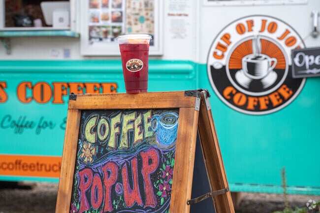Cup of Joe's food truck serves fresh coffee in North Apponagansett.