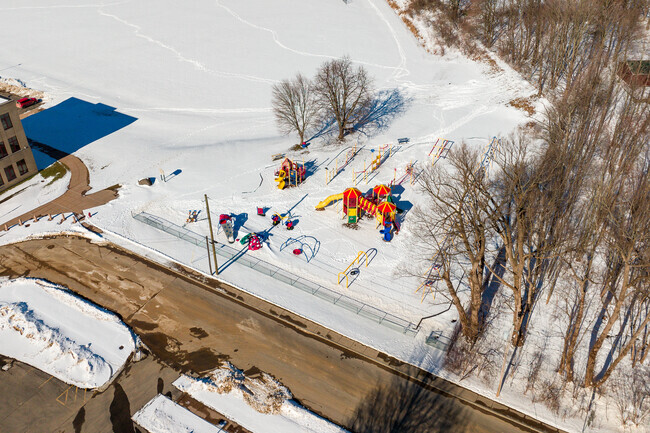 Pulaski Elementary School in Pulaski has a modern playground for the kids.