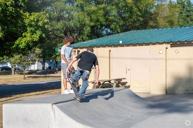 Skaters of Deming School can smack the coping at Sheridan Skate Park.