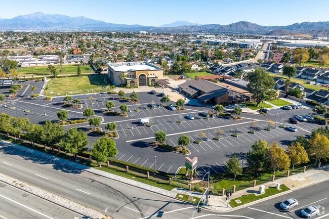 Lighthouse Christian Academy presents an aerial view, showcasing its vibrant environment.
