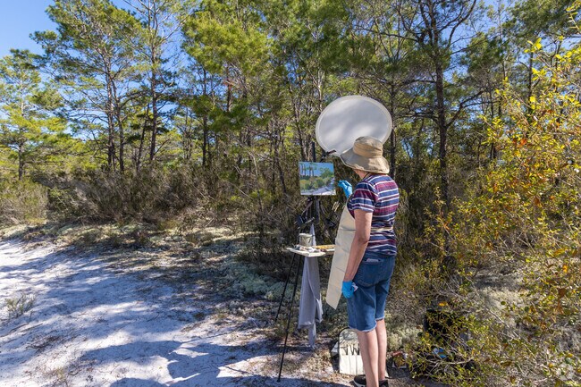 Gulf Highlands is perfect for exploring new pastimes, like painting en plein air.