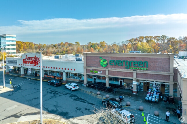 Evergreen Kosher Market located in Town Square Mall is a local hub for grocery shopping.