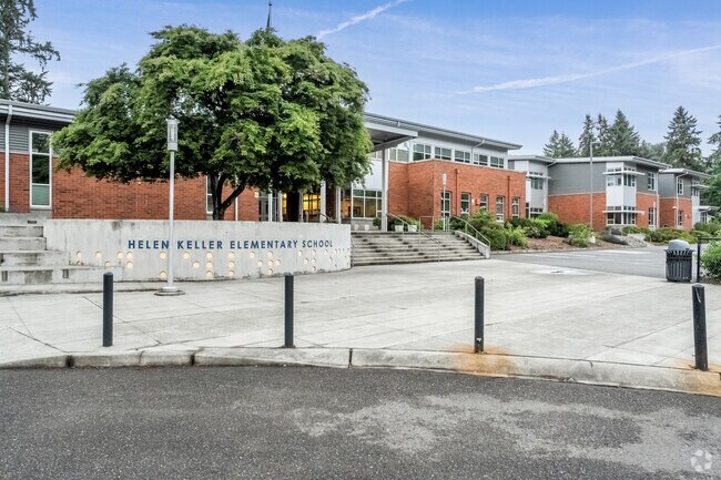 Helen Keller Elementary School entrance.