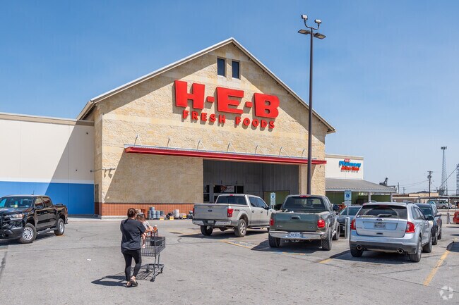 Residents of El Campo can shop for fresh meat and produce at HEB.