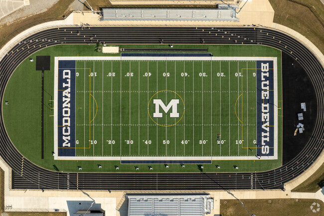 The Blue Devils Play at McDonald High School in McDonald, Ohio.