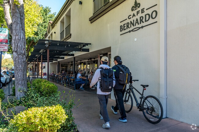 Davis residents can go downtown for more dining options like Cafe Bernardo.