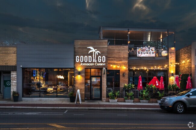 Be sure to check out Good II Go Jamaican restaurant which often hosts DJs and live bands.