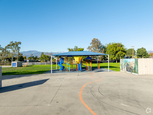 Merced Elementary School provides a playground for its students.