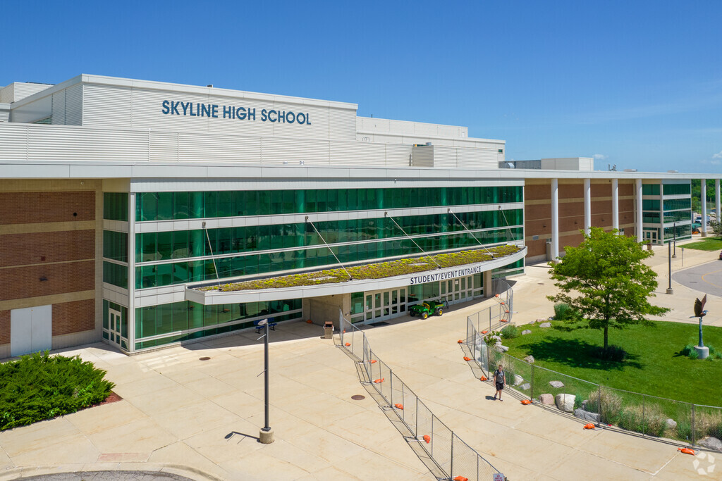 Skyline High School is a public institution.