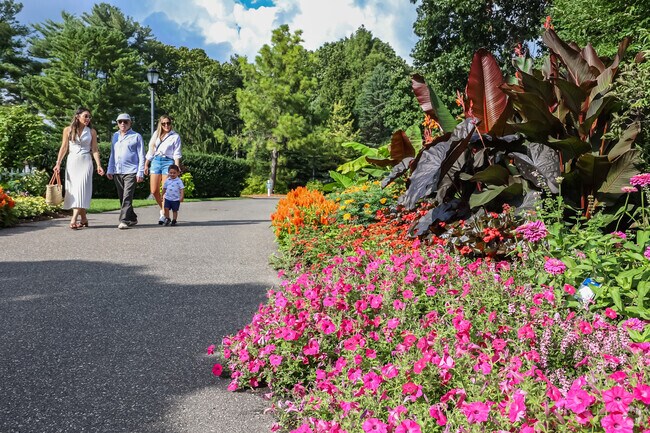 Stop and smell the roses at Clark Botanical Gardens in Roslyn Heights.