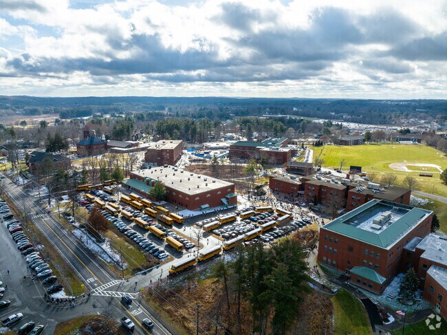Pinkerton Academy is a secondary school in Derry serving roughly 3,269 students, making it by far the largest high school in New Hampshire.