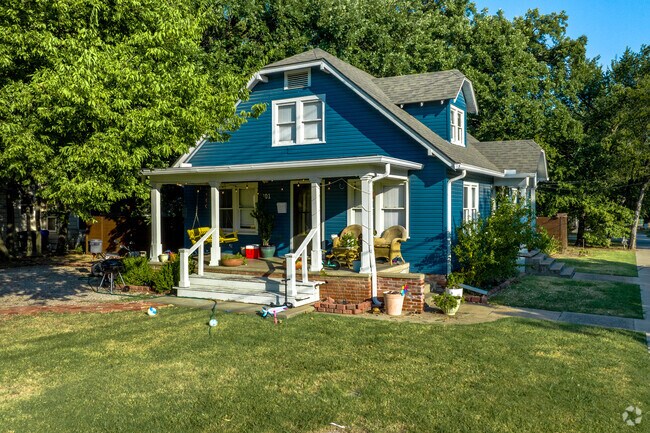 Some craftsman bungalow homes in Downtown Norman have been updated with a modern look.
