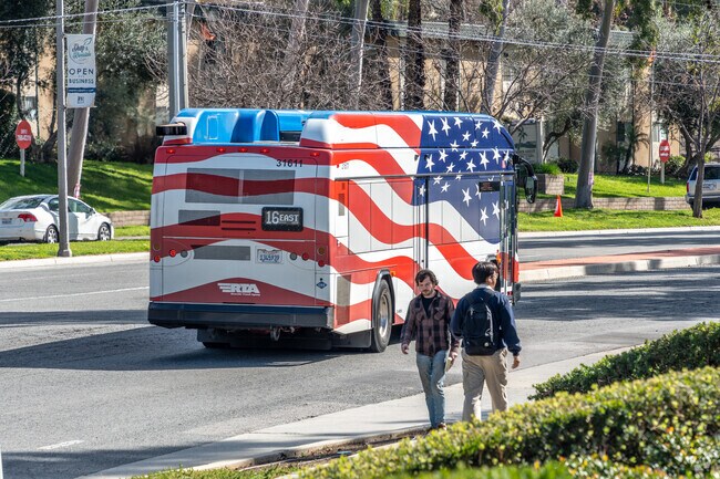 Residents of Canyon Crest easily access public transportation or enjoy leisurely walks around.