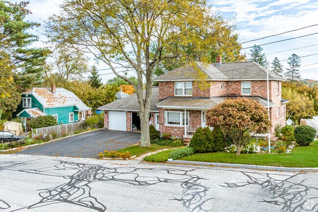 Larger two-story brick homes can be found in Bakersville.
