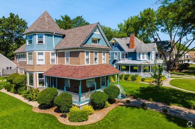 Colorful Victorian style homes can be found around Blackhawk's residential streets.