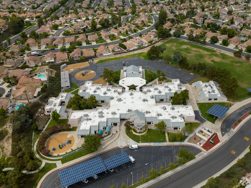 Top view of Red Hawk Elementary.