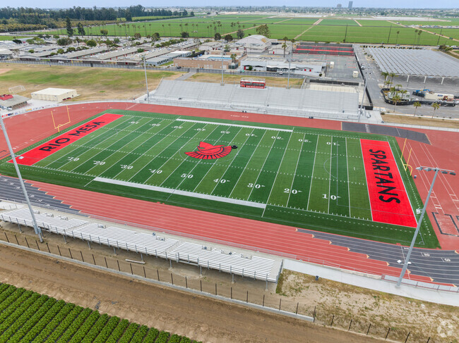 Rio Mesa High School located in Oxnard, Ca has a state of the art football field.