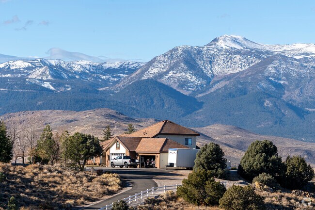 Driving up Geiger Grade Rd there are a handful of remarkable cliffside homes within Hidden Lake.