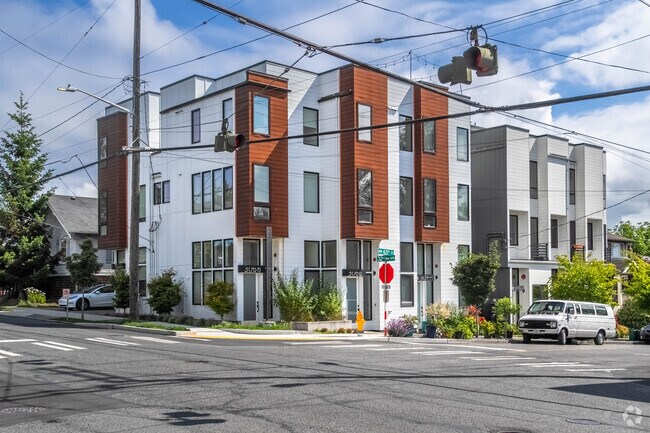 Sunset Hill offers many types of homes, like Tudors, modern consturctions and townhomes.