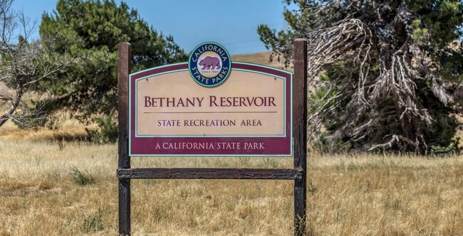 Sign for the Bethany Reservoir
