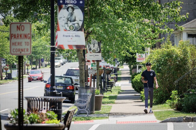 Main Street in Long Hill, NJ, has a classic American small-town feel.