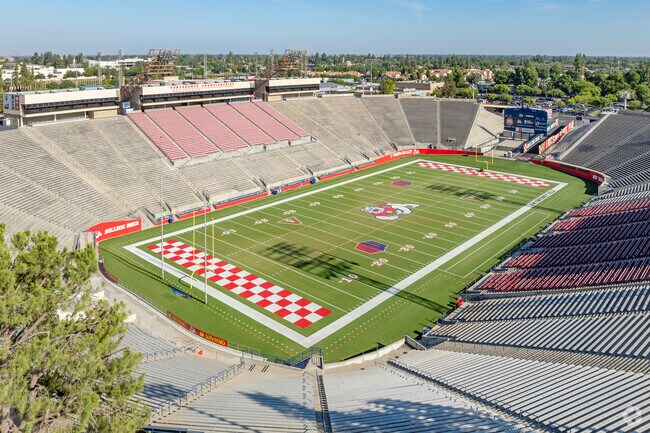 Clovis residents can watch college football games at Fresno State University.