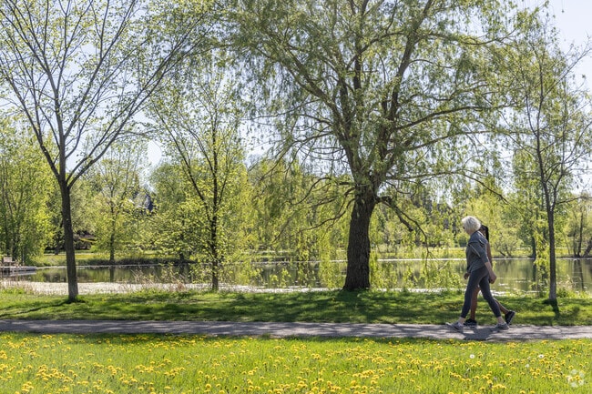 Walking paths in Kenwood are busy year-round with walkers of all ages.
