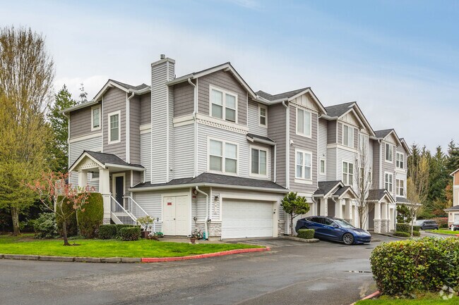 Townhomes are abundant in the O'Brien neighborhood and many come equipped with garages.