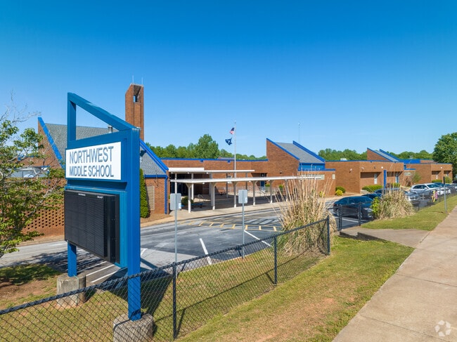 Middle School students travel a little north of Travelers Rest for school to NorthWest Middle.