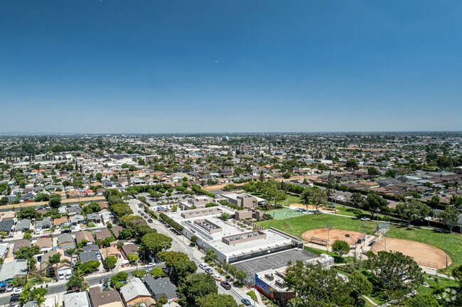 The baseball fields at Jefferson Elementary School in Paramount.