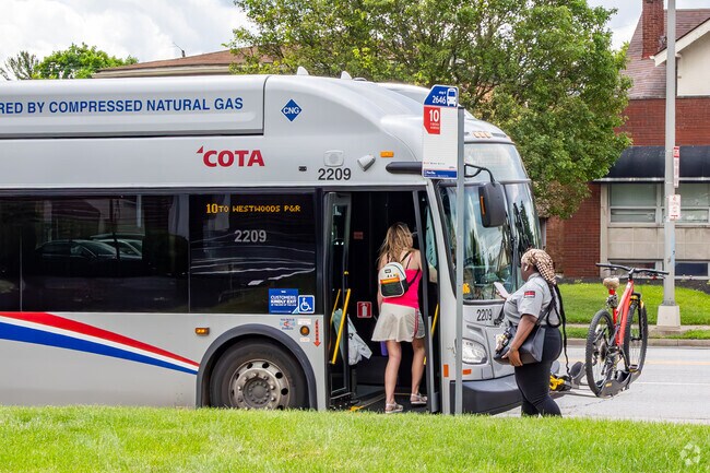COTA has bus stops dotted throughout Westgate.