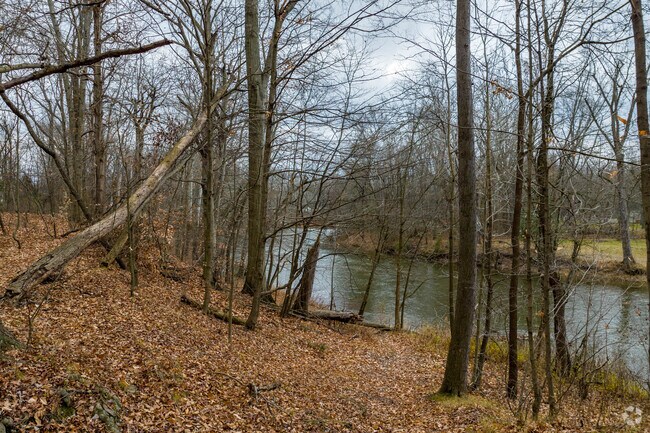 Views of the Mahoning River at Lovers Lane Park in Austin Village.