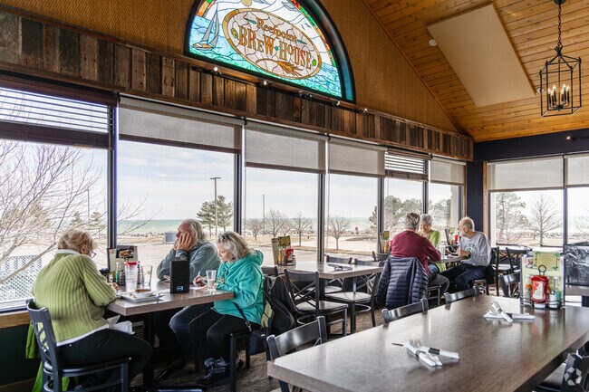 North Bay-Shorecrest diners can visit Reefpoint Brew House which offers scenic views of Lake Michigan.